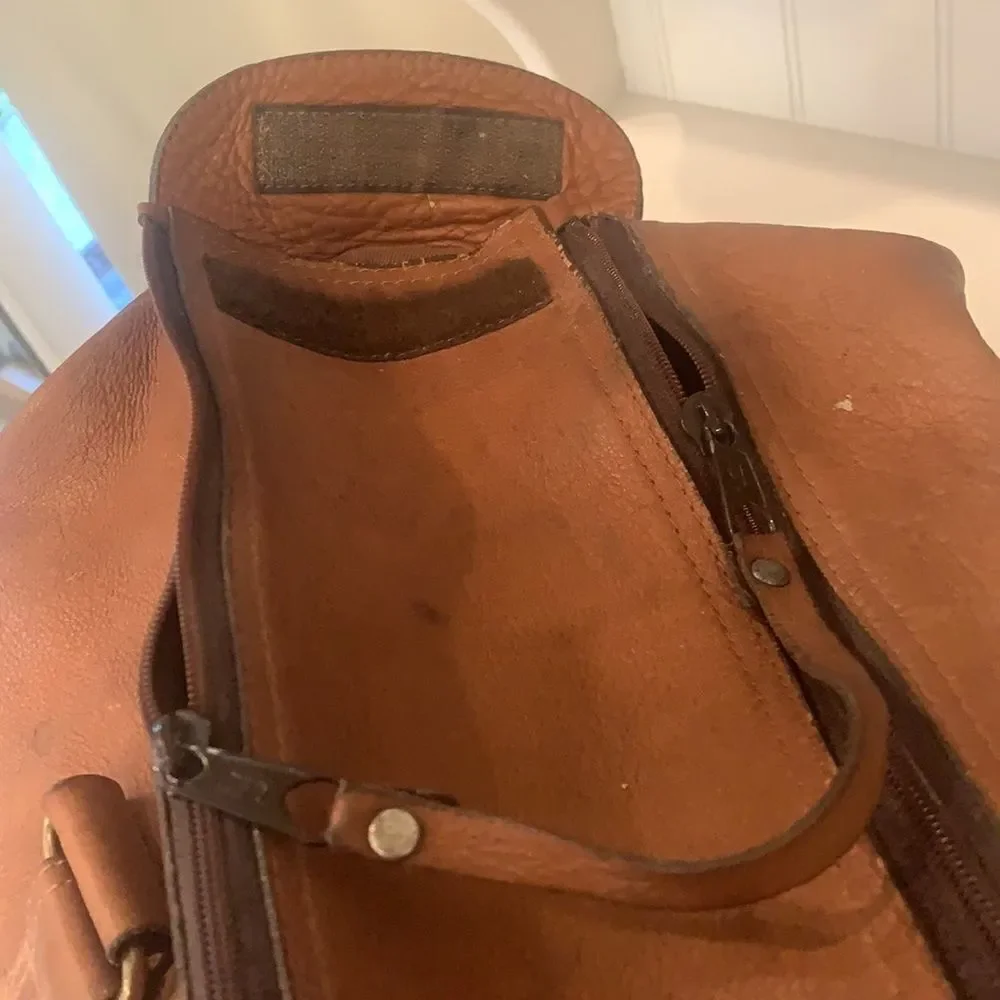 Vintage Distressed  Leather Satchel